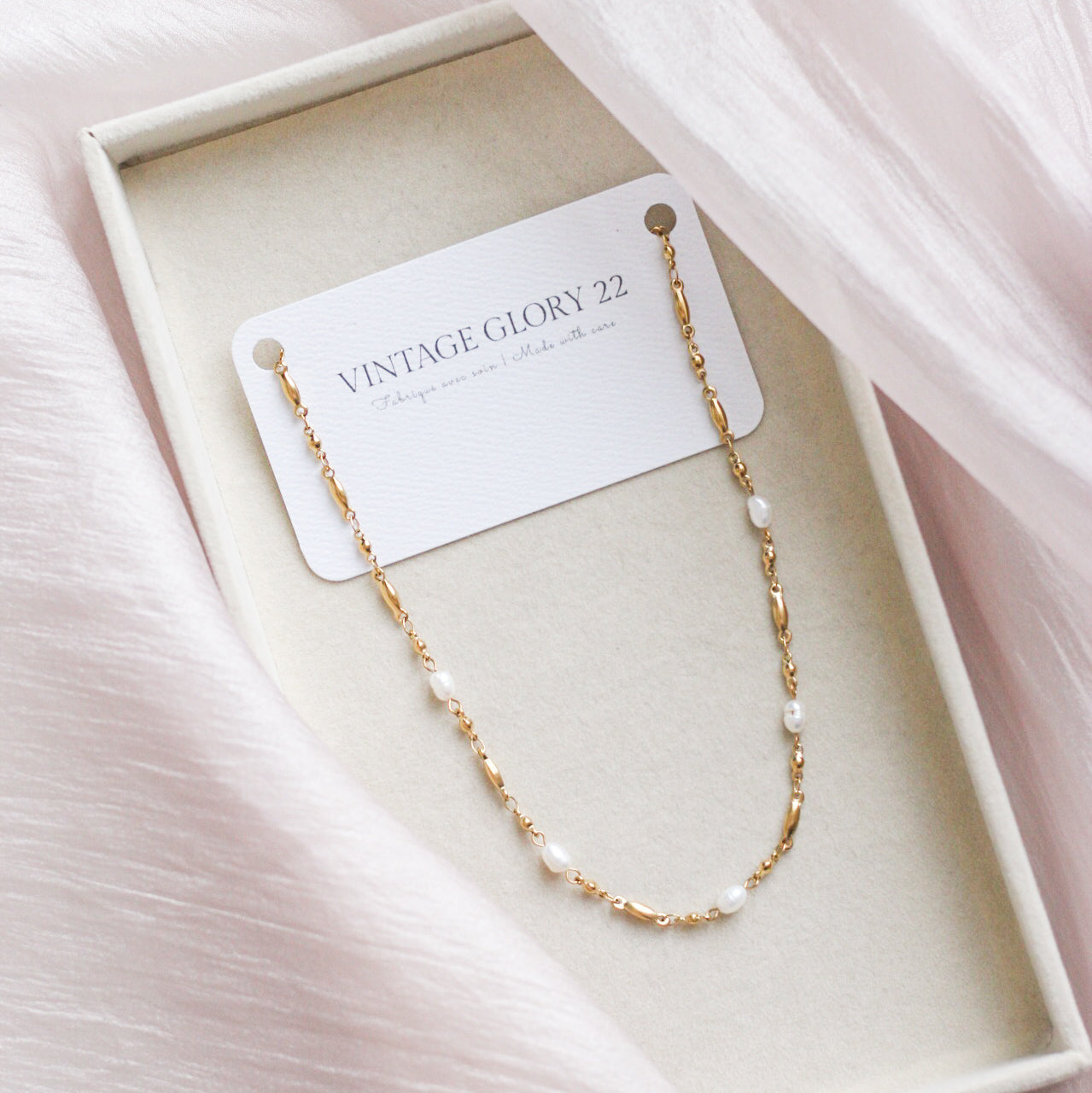 *New* Fiona necklace - 14k gold plated