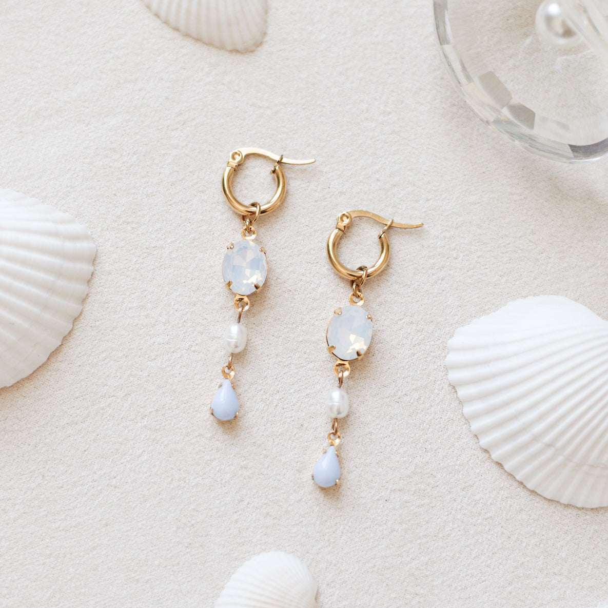 Juliette boucles d'oreilles - plaqué or 18 carats