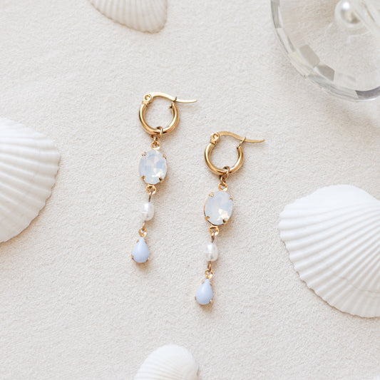 Juliette boucles d'oreilles - plaqué or 18 carats