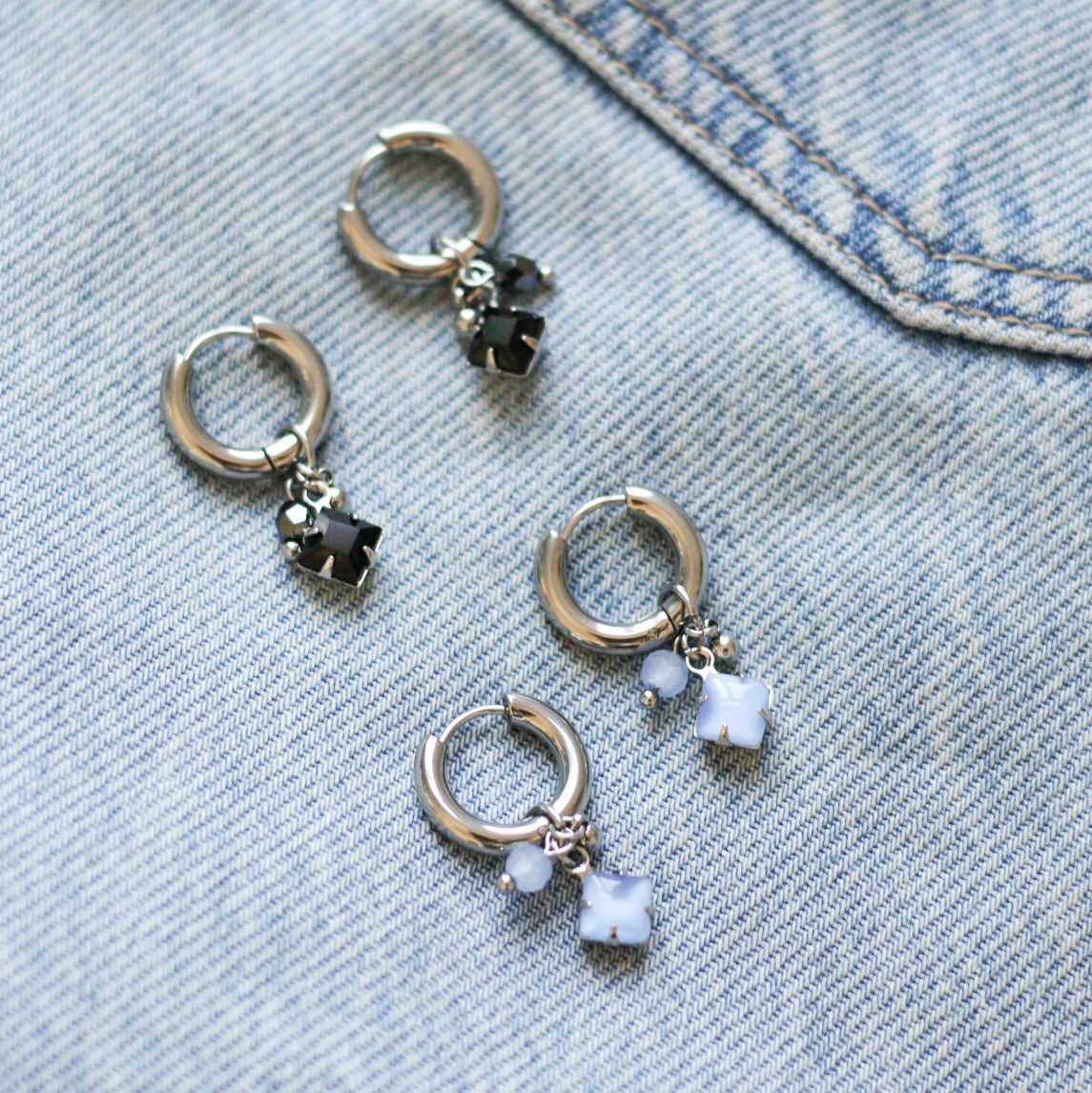 Chloe chunky hoops - Stainless steel