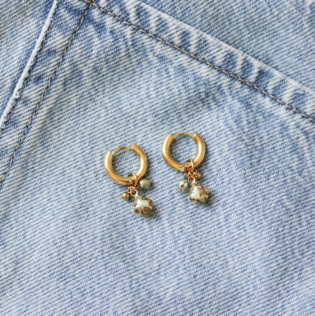 Chloe chunky hoops - 18k gold plated