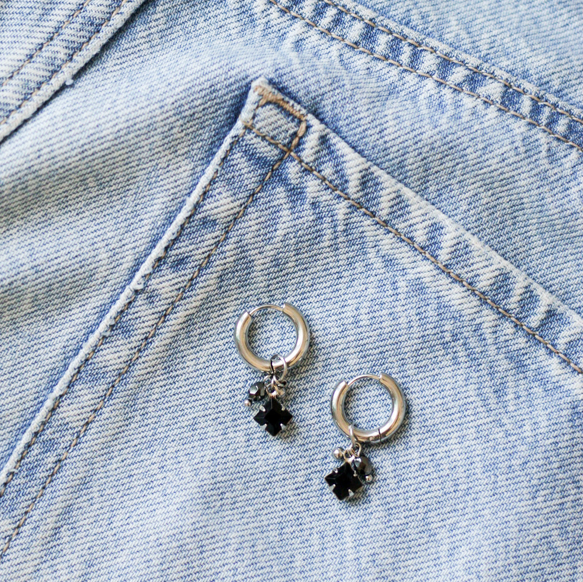 Chloe chunky hoops - Stainless steel