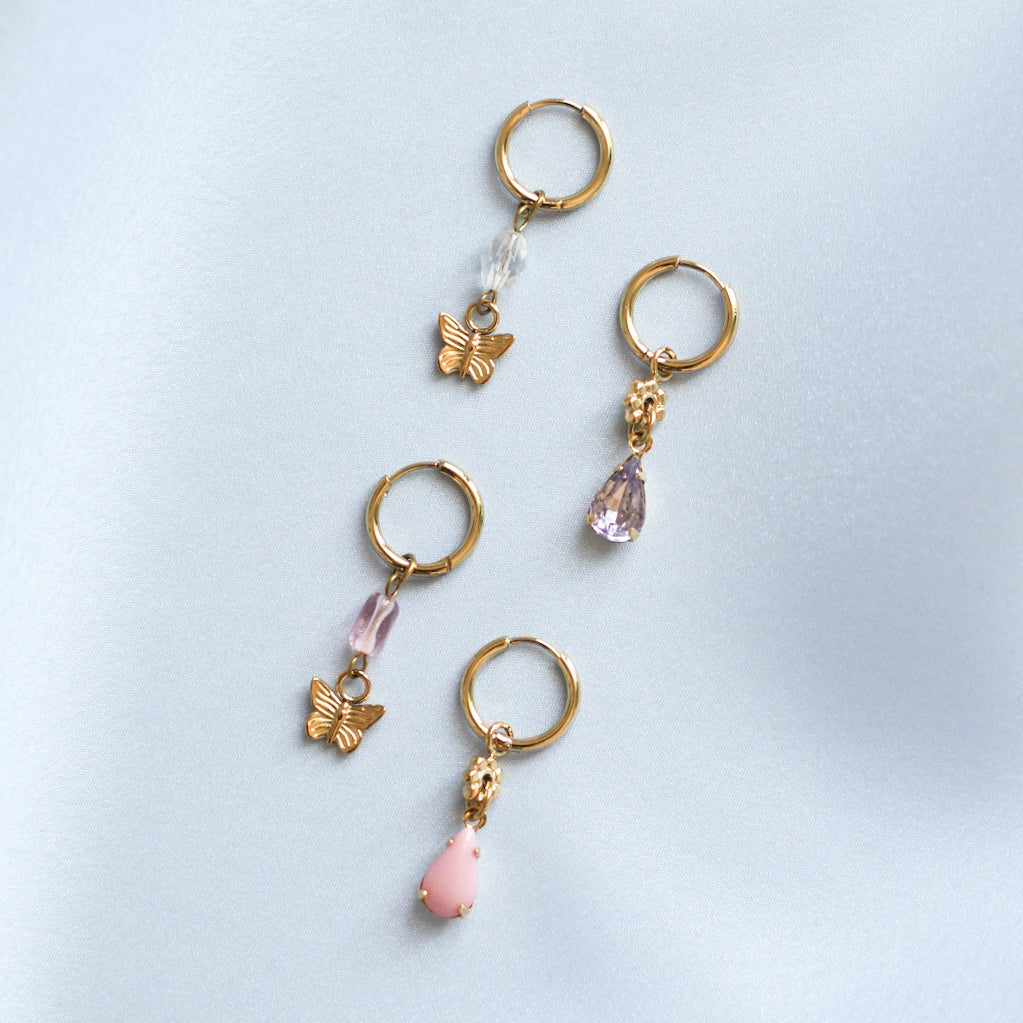 Mariposa earrings - 18k gold plated