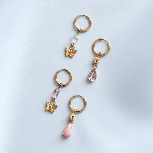 Mariposa earrings - 18k gold plated