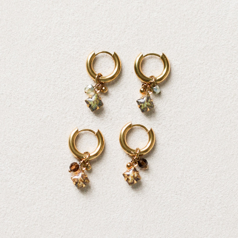 Chloe chunky hoops - 18k gold plated