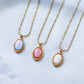 Daphne cameo necklace - 18k gold plated