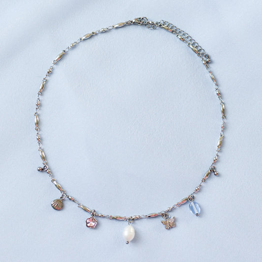 Mariposa charm necklace - Stainless steel