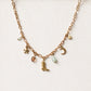 Jolene charm necklace - 18k gold plated