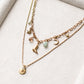 Jolene charm necklace - 18k gold plated