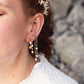 Ariel 2 in 1 shell earrings - 18k gold plated