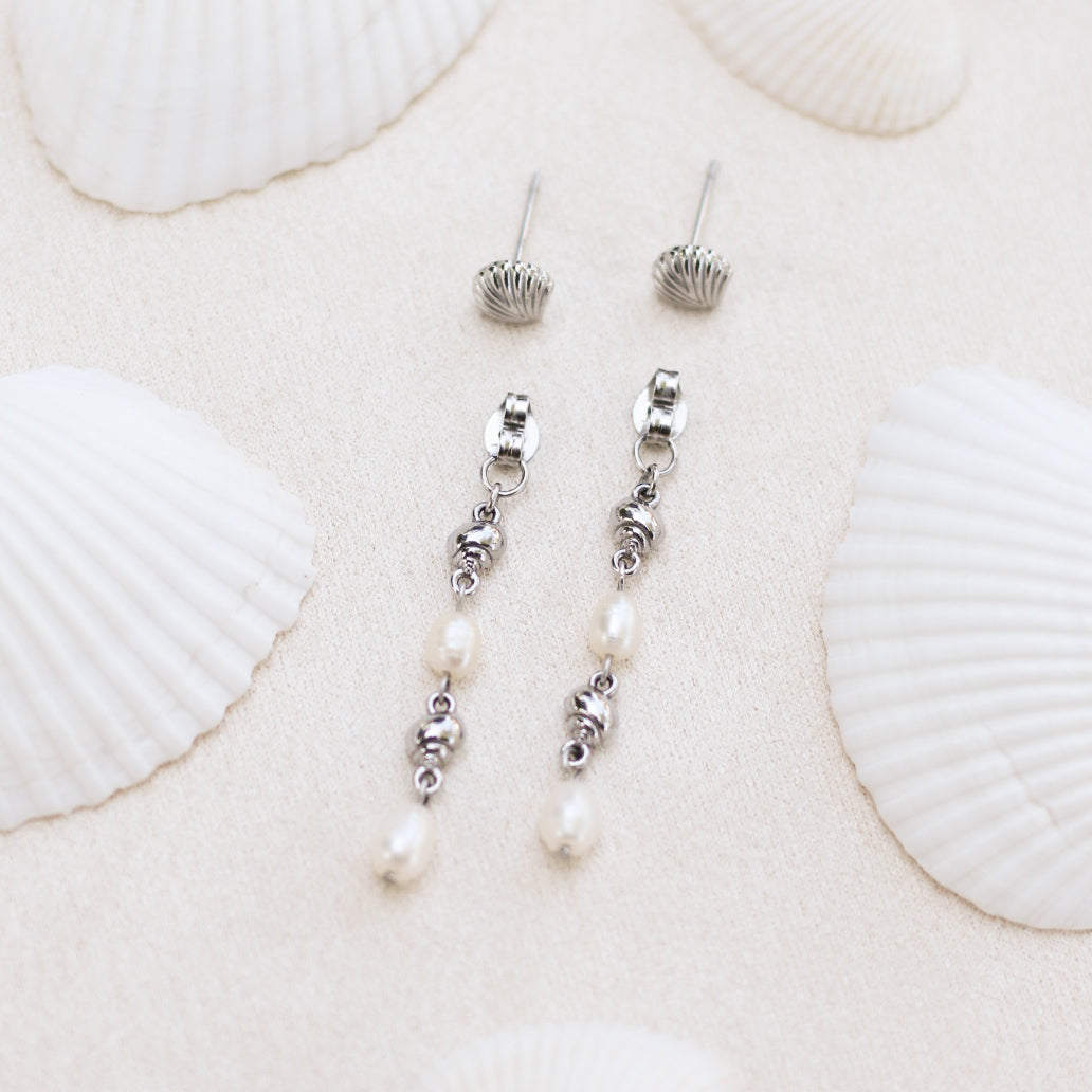 Mermaid trio earrings - Stainless steel