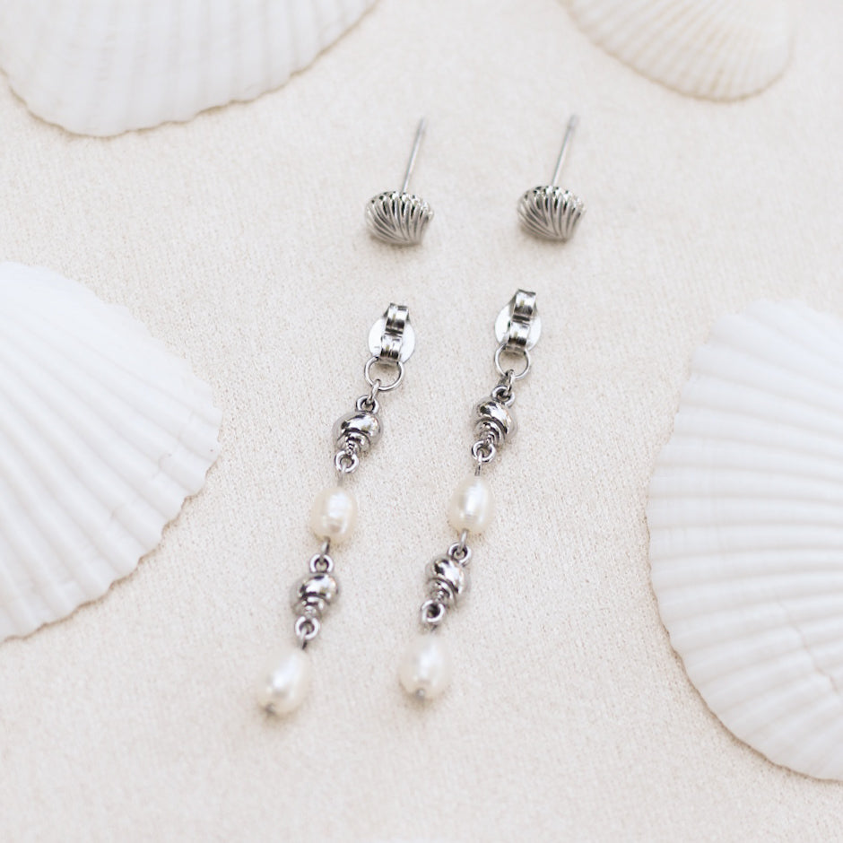 Mermaid trio earrings - Stainless steel