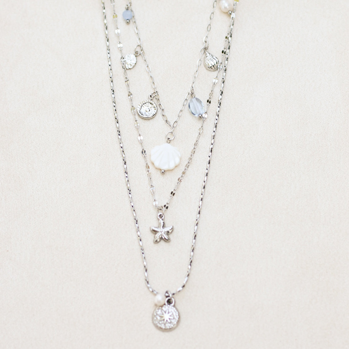 Mermaid necklace trio set - Stainless