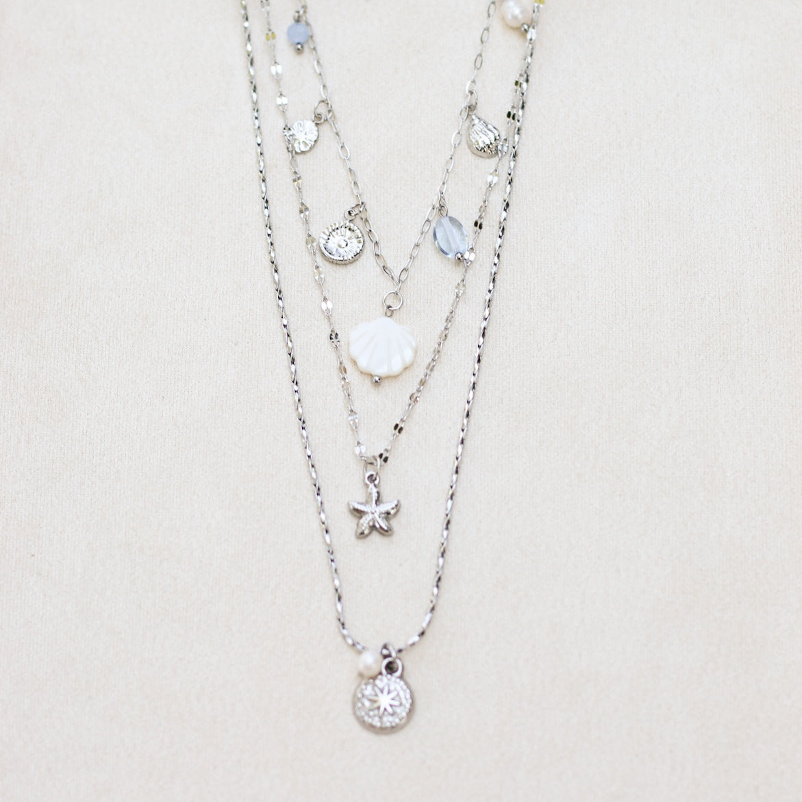 Mermaid necklace trio set - Stainless