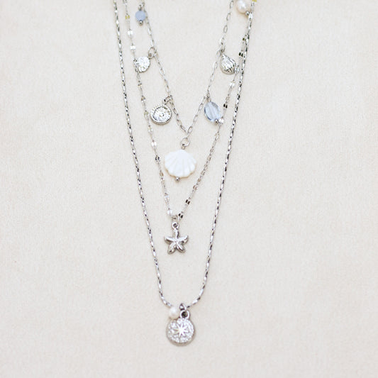 Ensemble de trois colliers sirène - Acier inoxydable