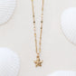 Starfish necklace - 18k gold plated