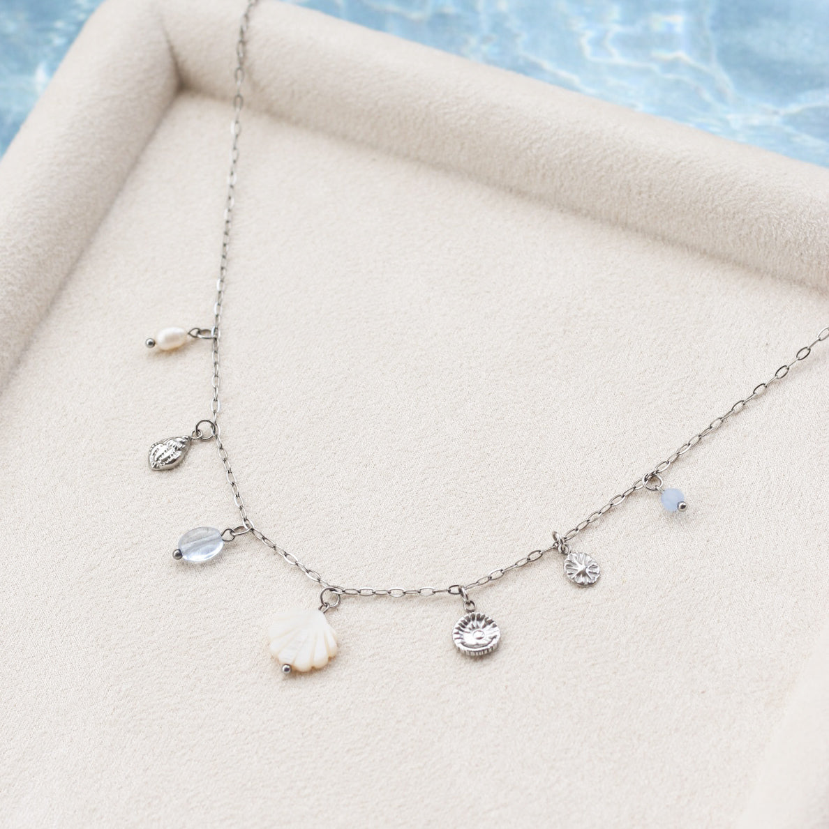 Capri charm necklace - Stainless (online exclusive)