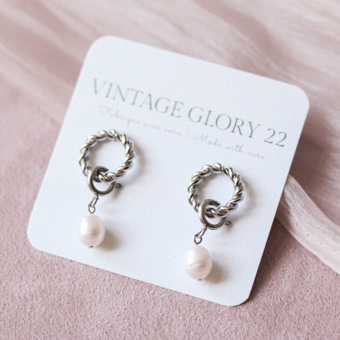 Boucles d’oreilles Lucy 2-en-1 - Acier inoxydable
