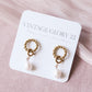 Lucy 2 in 1 earrings - 18k gold plated
