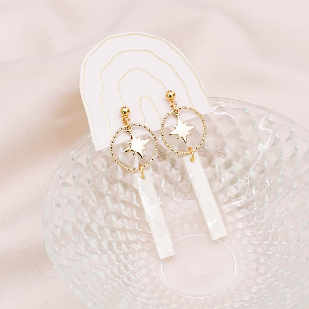 Venus earrings - Cream