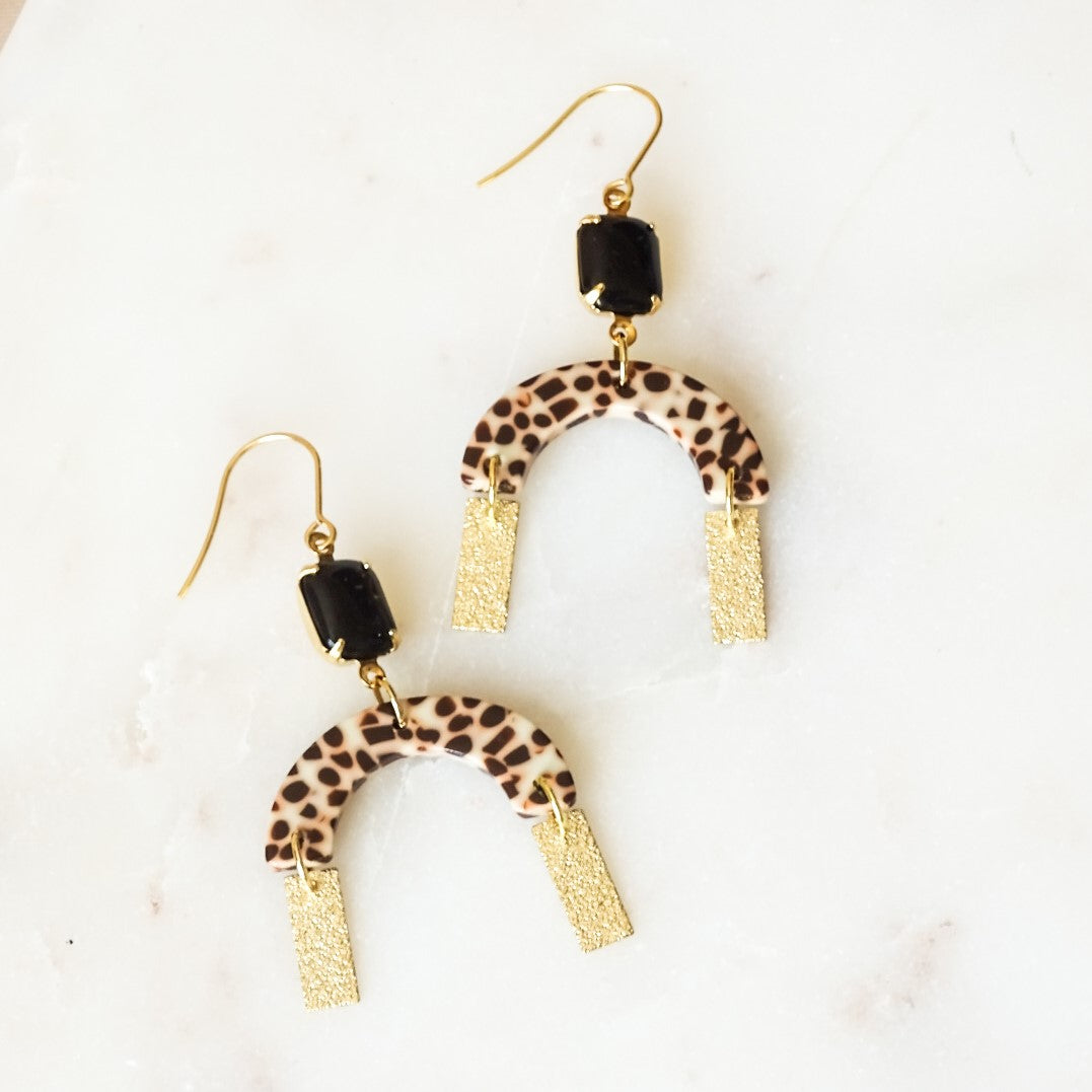 Clara earrings - Cheetah