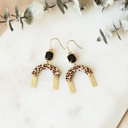 Clara earrings - Cheetah