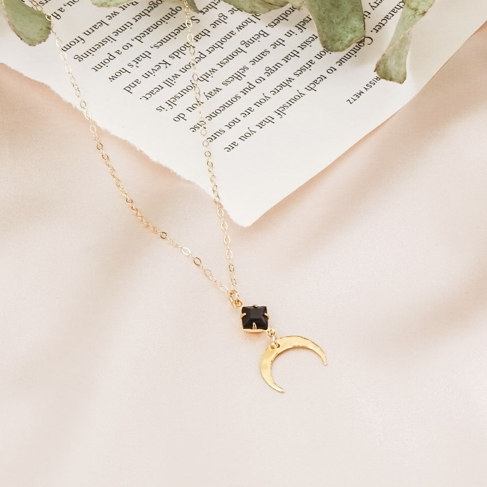 Moonglow necklace - Black