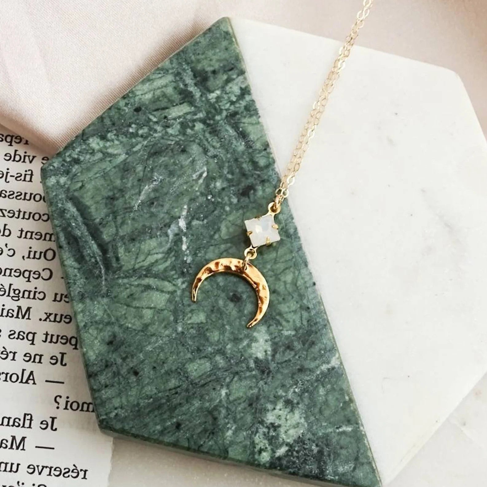 Waxing Crescent I Luna Necklace - Your Moon Phase