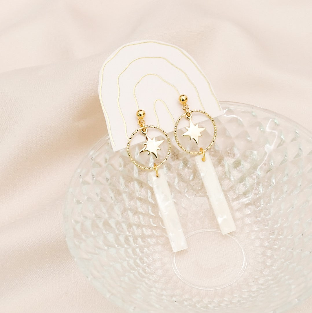 Venus earrings - Cream